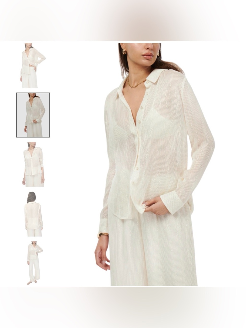 Cami NY Yael metallic chiffon Top NWT S